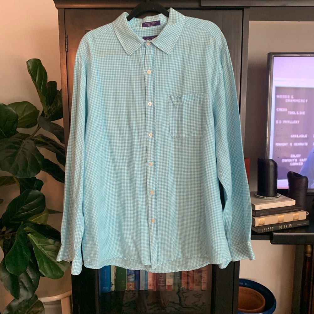 Blue Checkered Button Down